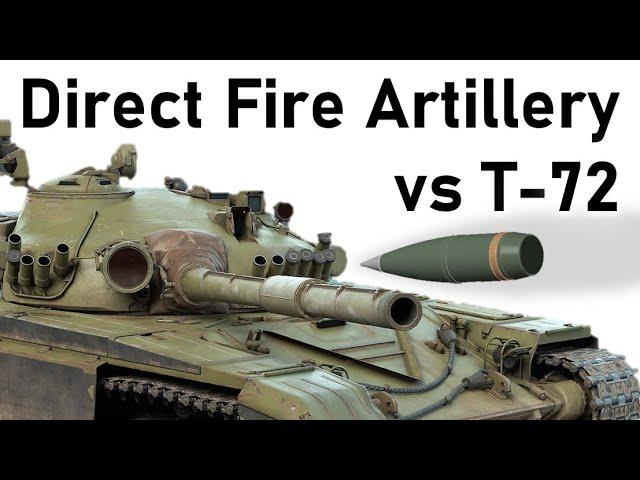 DIRECT FIRE ARTILLERY vs T-72 | Paladin 155mm M107 High-Explosive | Armour Penetration Simulation