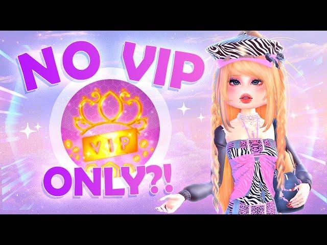 PLAYING WITHOUT VIP In DRESS To IMPRESS ROBLOX..?!