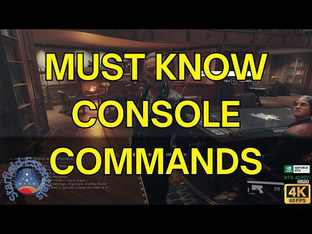 Must Know Console Commands: Starfield Essentials