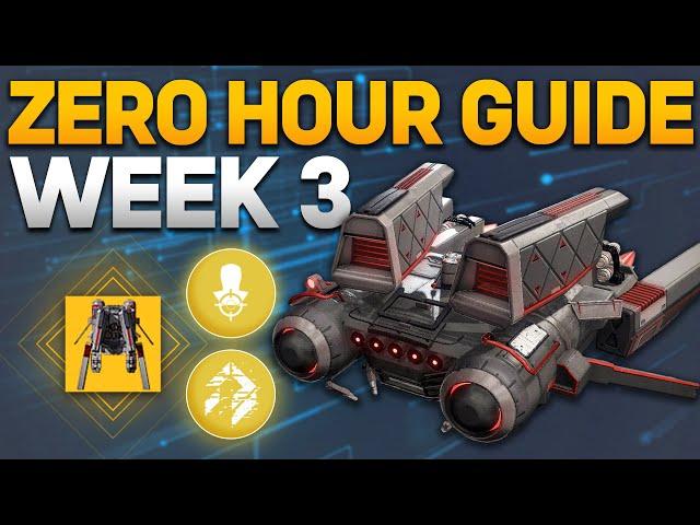 Zero Hour Quest Week 3 Guide - Final Switches & Last Vault Puzzle - Destiny 2 Exotic Mission