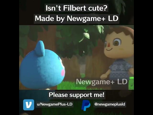 Playing with Filbert | Animal Crossing Short Clip #animalcrossing #fananimation