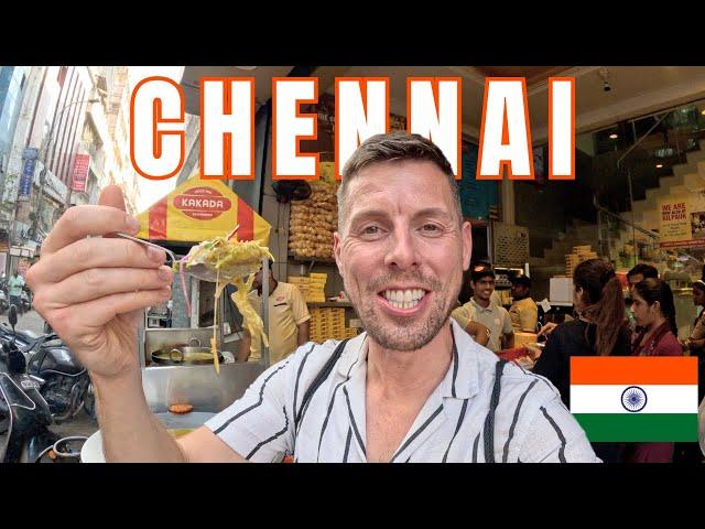 $5 Indian Street Food Hunt in Chennai (FULL DAY OF EATING!) 