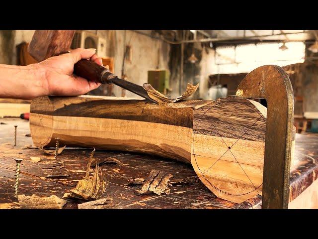 Did You Believe: 70-Year-Old Carpenter and His Sons Handcrafted Woodworking - Modern Rustic Table