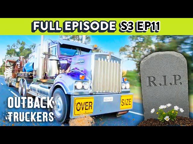 Truck Hauls Precious 100 Year Old Gravestone | Outback Truckers - Season 3 Episode 11 FULL EPISODE