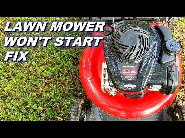 Yard machine lawn mower won't start, how I fixed it.