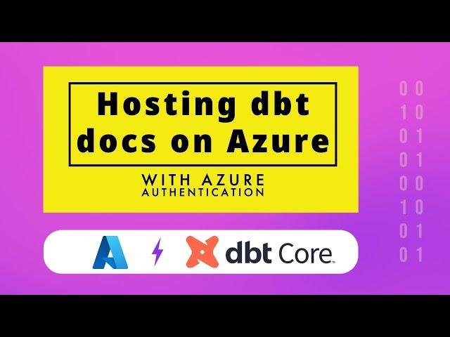 Hosting dbt Docs on Azure with AAD Authentication