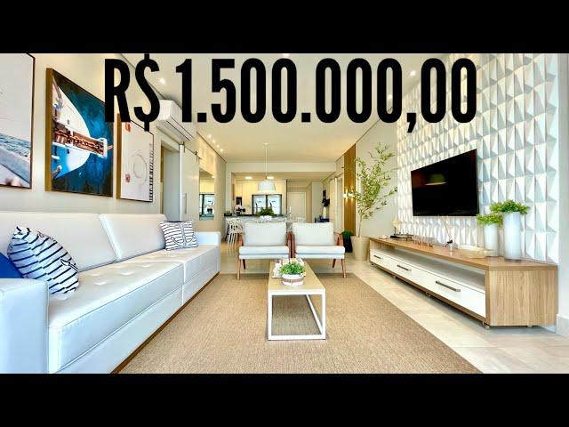 Apartamento Incrível de R$ 1.500.000,00 Frente ao Mar com 5 Suítes em Guarujá todo Decorado