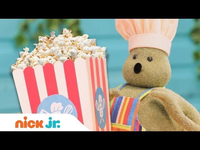 Tiny Chef Makes Popcorn for the Movies!  w/ RuPaul | Nick Jr