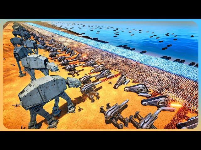 Can 4.5 Million Jedi Invade Darth Vader's Normandy Beach? - Ultimate Epic Battle Simulator 2 UEBS 2