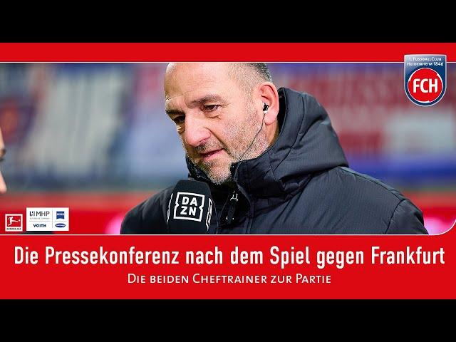 Die Pressekonferenz nach dem Spiel gegen Frankfurt