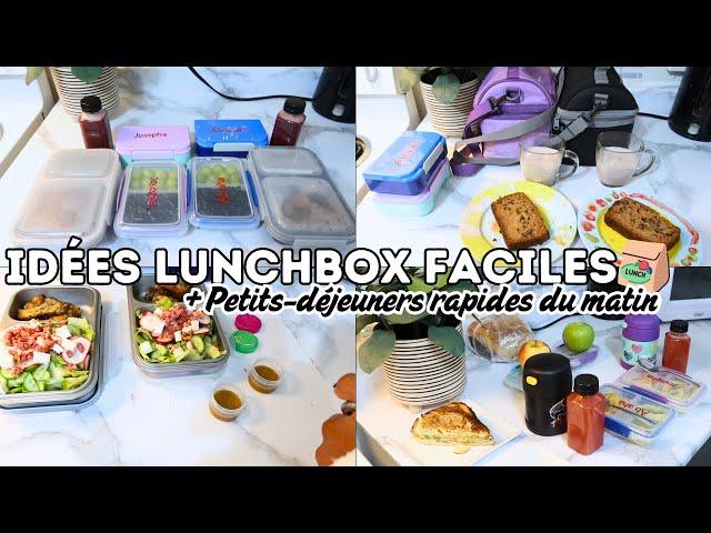 IDÉES LUNCHBOX FACILES & PETITS-DÉJEUNERS RAPIDES pour école afin de réduire le budget alimentaire