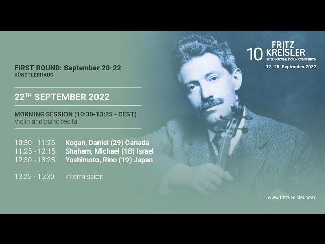 September 22, 2022 - MORNING SESSION