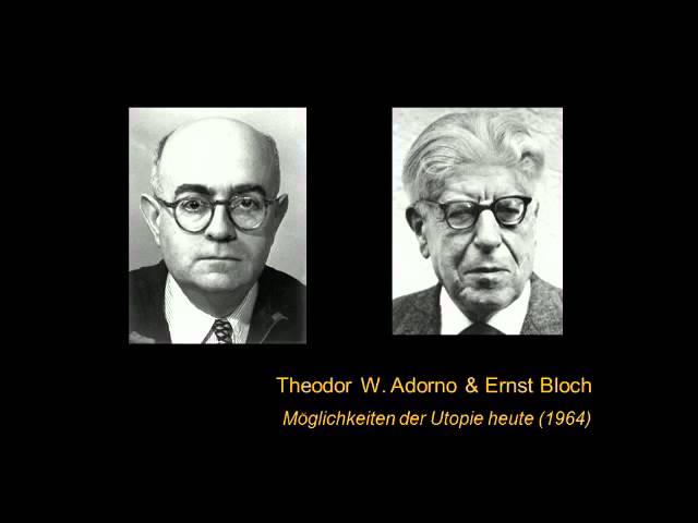 Theodor W. Adorno & Ernst Bloch - Möglichkeiten der Utopie heute (1964) 1/4