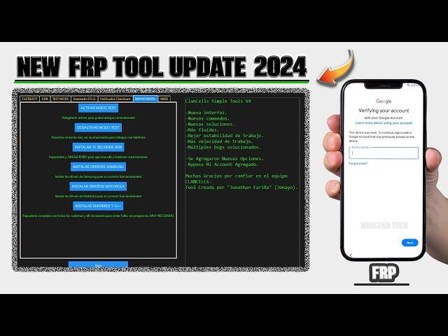 A New FRP Tool v4 Update All Samsung FRP Bypass Tool 2024 Android 11/12/13/14 Google Account Bypass