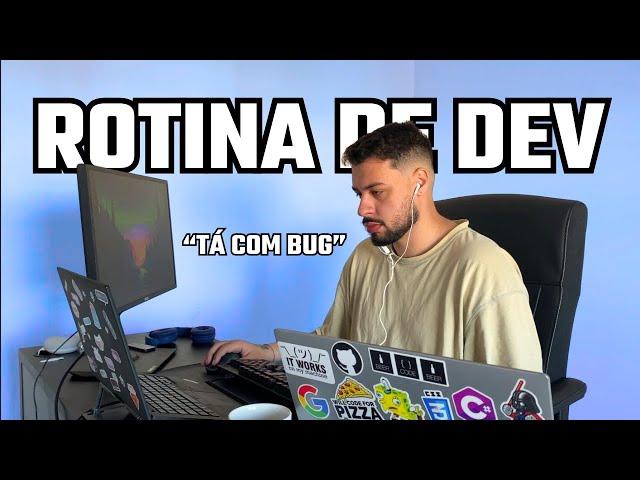 Minha ROTINA como PROGRAMADOR em PORTUGAL