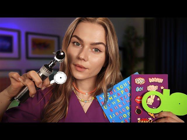 ASMR Fast Eye Exam, Vision Test, Eye Movement and  Pupillary Responses