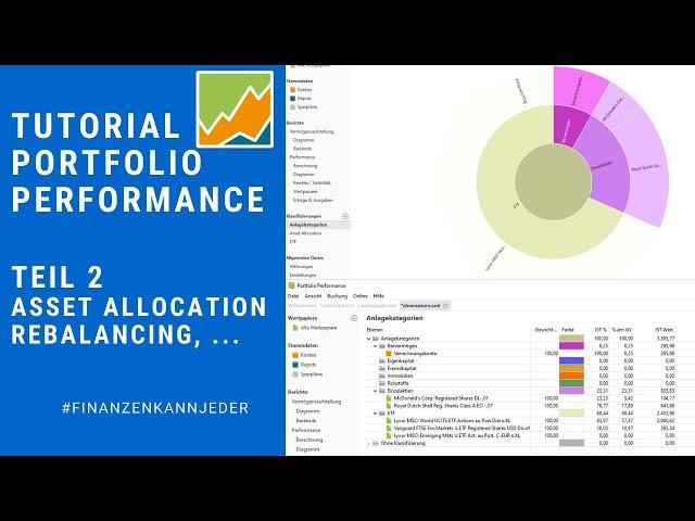 Tutorial: Portfolio Performance  Asset Allocation, Rebalancing und mehr | Teil 2