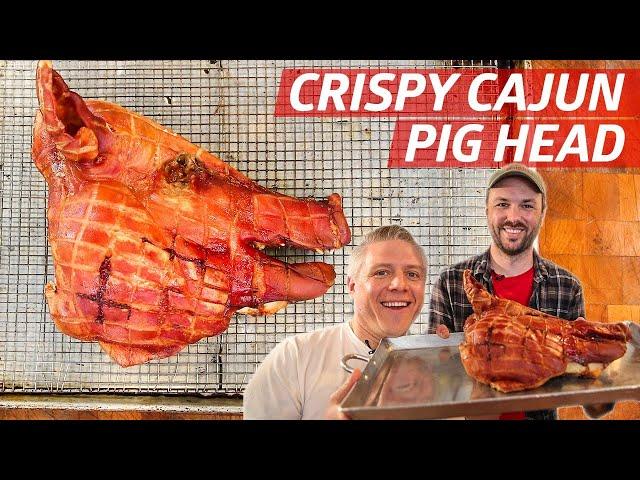 How Crispy Cajun Pig Head Is Made by New Orleans Butchers  — Prime Time