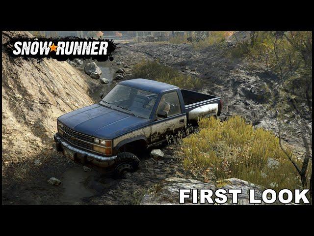 SNOWRUNNER - FIRST LOOK - CHEVY TRUCK DOING WORK!