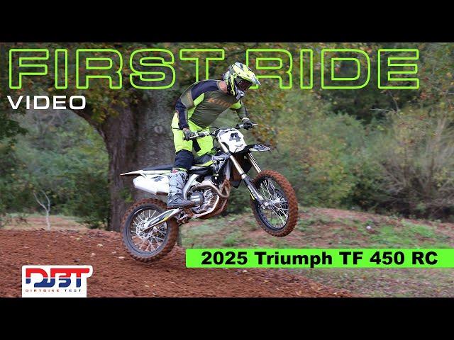 2025 Triumph TF450RC Riding Impression