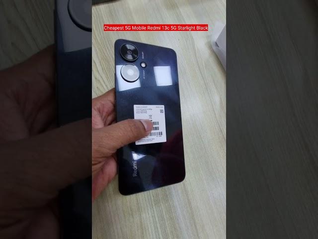 Cheapest 5G Mobile | Redmi 13c 5G Starlight Black Unboxing | latest 5g mobile