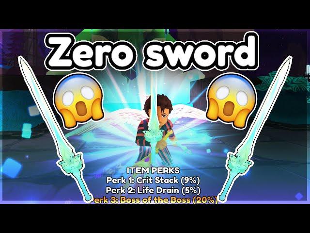 Crafting the Zero Sword in World Zero