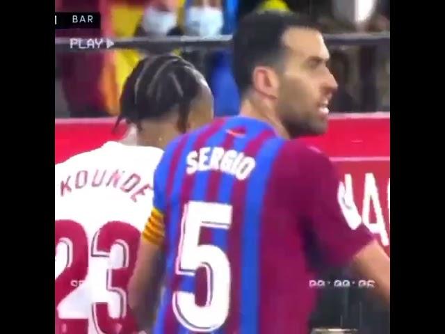 kounde fighting jordi alba(@FCBarcelona @BarcaStudio )#Barcelona #shorts #viral #kounde