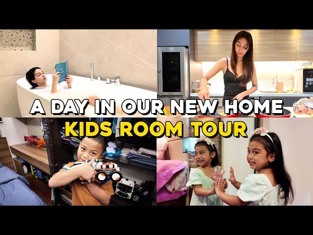 A DAY IN OUR NEW HOME + KIDS ROOM TOUR | ZEINAB HARAKE