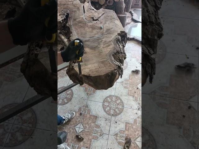 Making a coffee table from walnut wood .. #ağaçlar #tree #ceviz #ayna #walnut   #dekarasyon