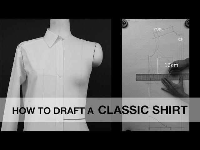 HOW TO DRAFT A CLASSIC BUTTON DOWN SHIRT STEP BY STEP PART1 BODICE