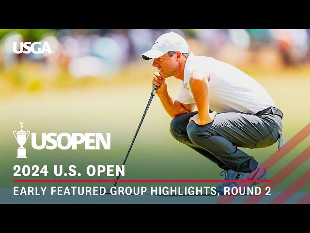 2024 U.S. Open: Round 2 Featured Group | Scottie Scheffler, Rory McIlroy, Xander Schauffele