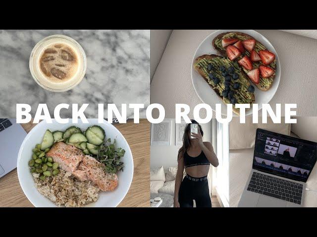 week of healthy meals & workouts: GET BACK INTO A ROUTINE WITH ME | Katelynn Nolan