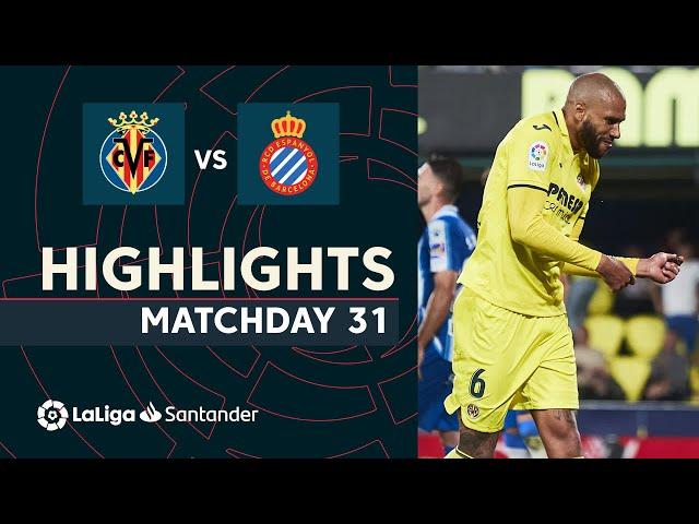 Highlights Villarreal CF vs RCD Espanyol (4-2)