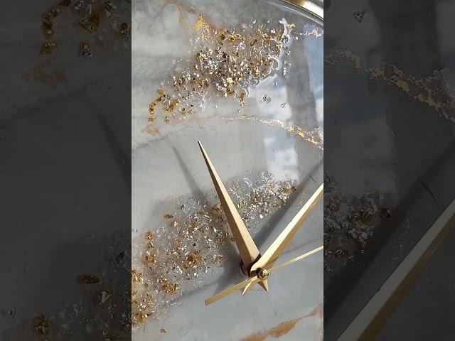 Часы из эпоксидной смолы,  40 см️ #часы#эпоксиднаясмола#ручнаяработа