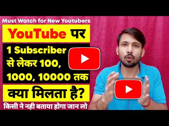 What do you get when you complete 100 subscribe, 1K subscribe,10K subscriber on YouTube? | YouTube