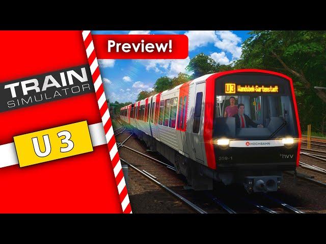 Auf der U3 nach Wandsbek-Gartenstadt! | U3 Preview | Train Simulator Hamburg | JM Simulation