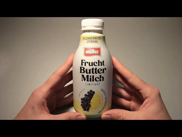 Müller Frucht Butter Milch Holunderbeere-Zitrone Review