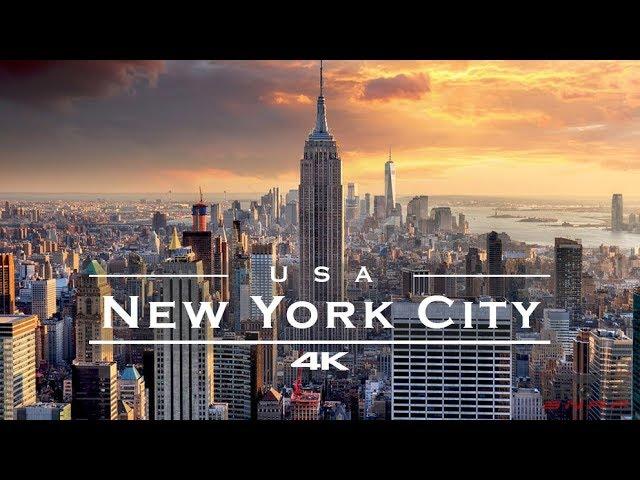 New York City (NYC), USA  - by drone [4K]