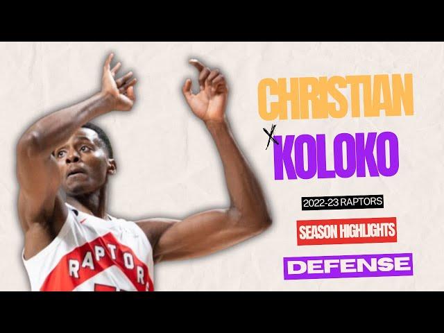 Christian Koloko DEFENSE 2022-23 Raptors Highlights