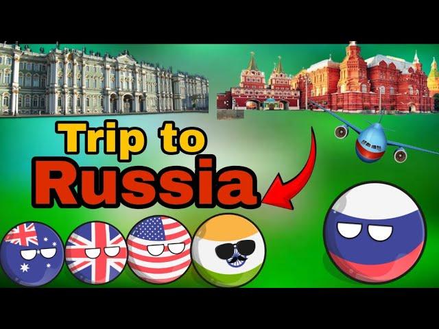 Trip to Russia ️ | #countryballs #worldprovinces #geography