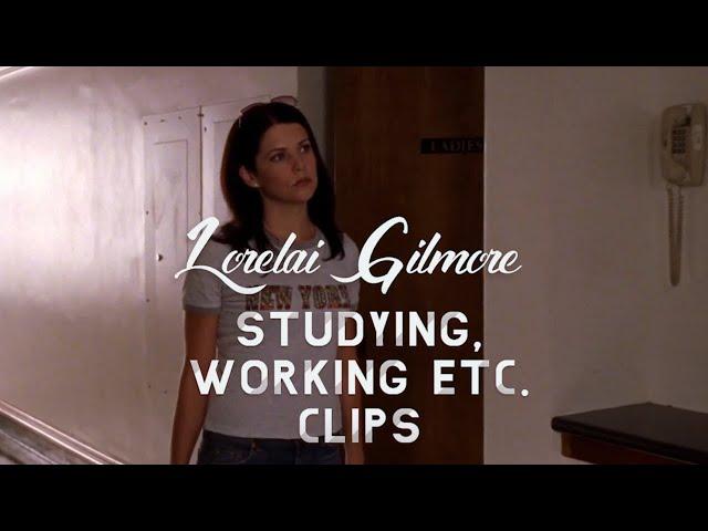 Lorelai Gilmore studying, working etc. clips