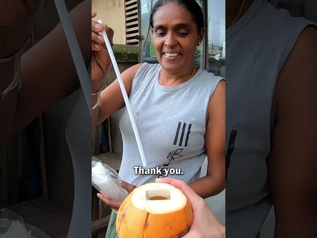 $0.50 Coconut on the Streets of Colombo, Sri Lanka 