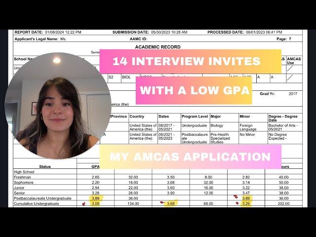 My FULL AMCAS Application that got me 14 Interviews + Tips for Success