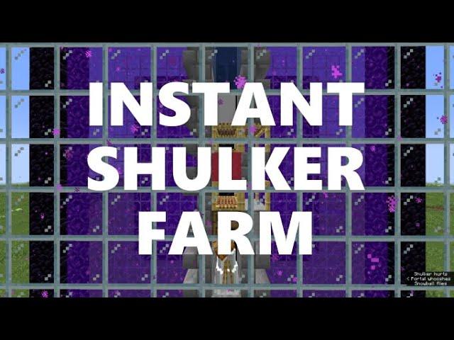 Minecraft Elegance: Instant Shulker Farm ("Methuselah", Java 1.17+)