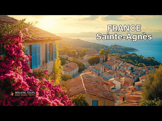 Discover Sainte Agnès - The Highest Coastal Village in Europe - French Riviera 4K Walking Tour