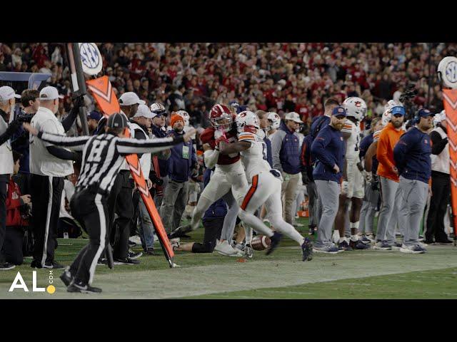 Iron Bowl fight starts with a shoving match between KeAndre Lambert-Smith and DeVonta Smith