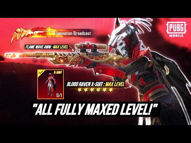 “MAX LEVEL NEW AWM” + “MAX LEVEL BLOOD RAVEN X-SUIT?!” OMG - PUBG MOBILE | SOLO vs SQUADS