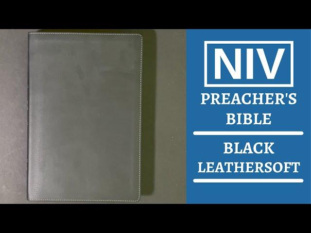 NIV Preacher's Bible in Black Leathersoft by Zondervan