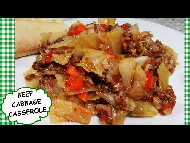BEEF and CABBAGE CASSEROLE RECIPE