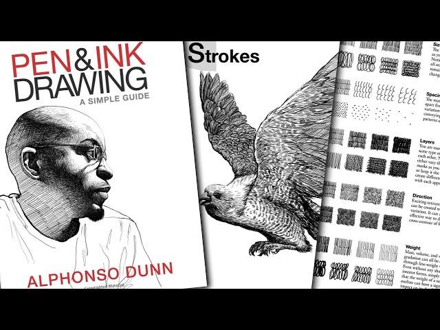 Pen and Ink Drawing: A Simple Guide book preview Alphonso Dunn inking art books